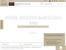 Tablet Screenshot of mihltonbarcelona.com